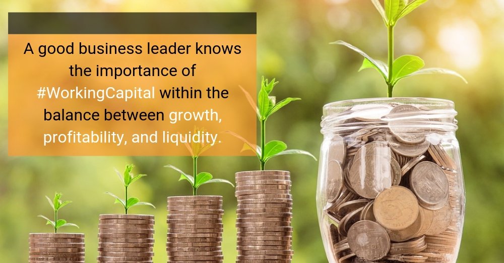 USBFund's tweet photo. The importance of #WorkingCapitalManagement to a company cannot be understated. A good business leader knows the importance of #WorkingCapital within the balance between growth, profitability, and liquidity. https://t.co/qdQ8WU3F4C https://t.co/K6ip4rsT8V