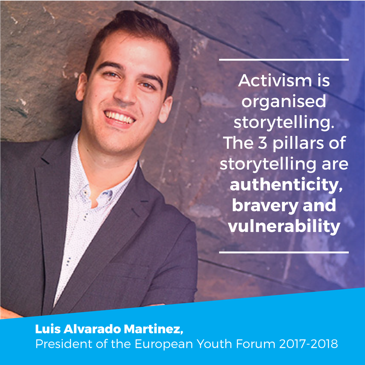 Youth_Forum's tweet photo. "Vulnerability is power, use it"
Thank you @LuisAlvaradoMa for this truly inspiring speech at #YFJGA. https://t.co/8wgPlwDKCv