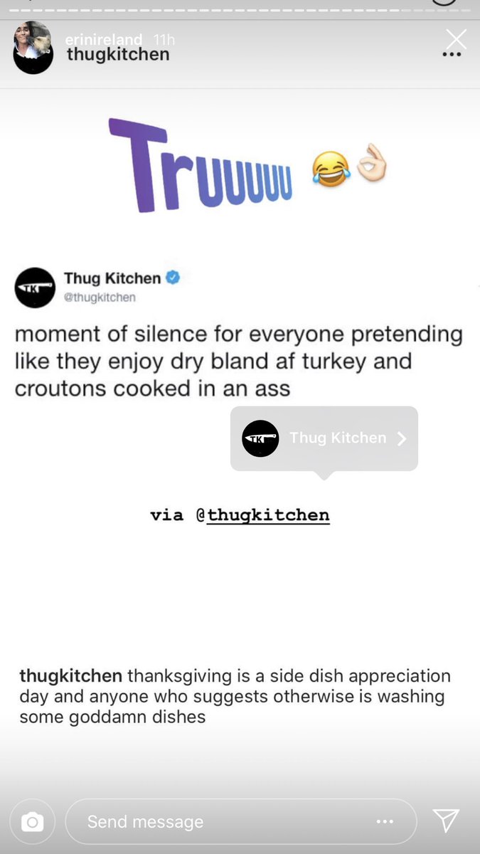 Trying not to be #veganaf with this one but I’m actually dying 😹 <a href="/erinireland/">Erin Ireland</a> <a href="/thugkitchen/">Bad Manners</a>