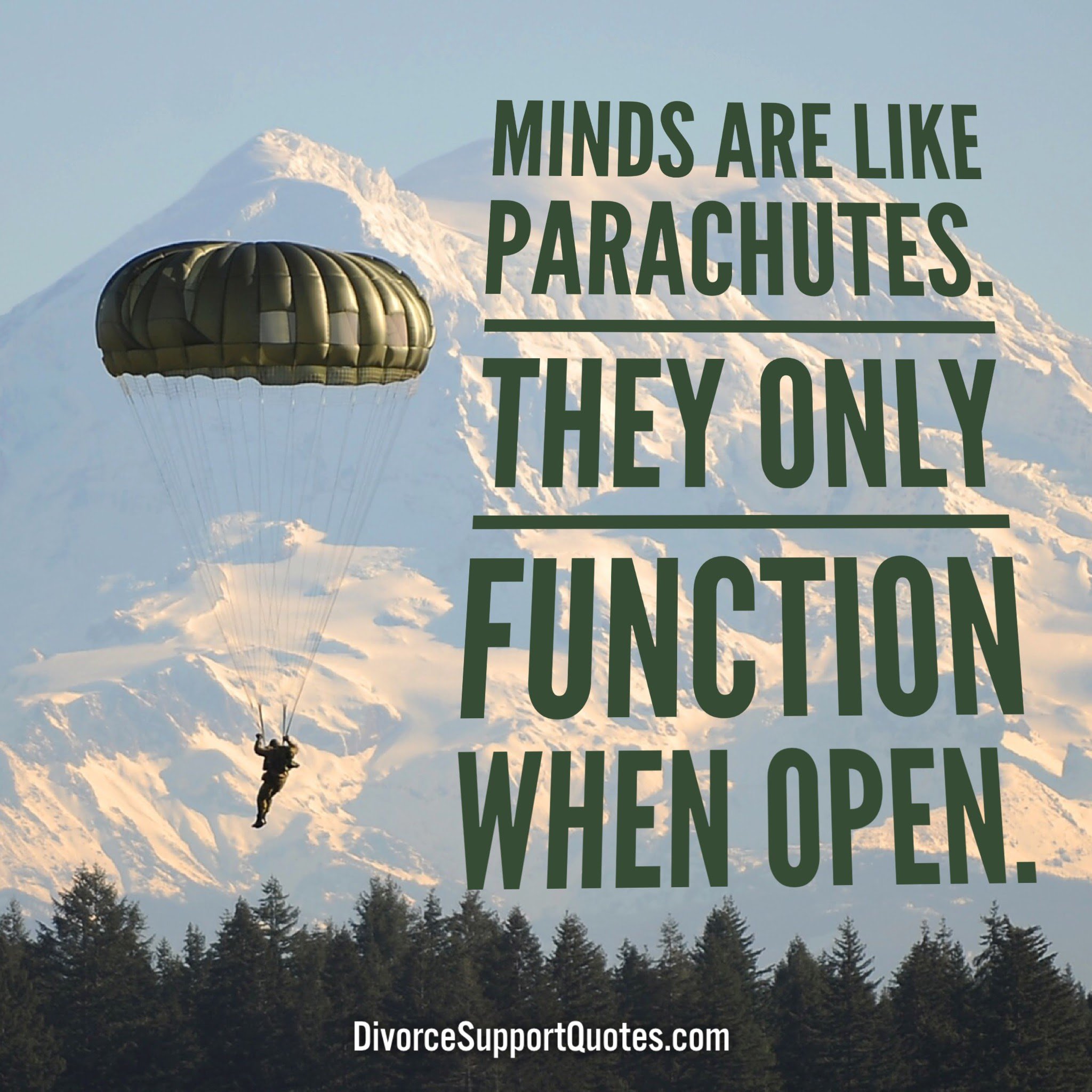 Mind Are Like Parachutes Divorcesupportquotes On Twitter: "Minds Are Like Parachutes. They Only  Function When Open . #Divorcesupportquotes #Divorce #Divorcesupport #Quotes  #Startingover #Freshstart #Divorcedlife #Divorcedmom #Divorceddad  #Divorcesucks Https://T.co/Unhonafujx ...