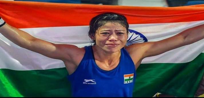 That's Mary Kom ! 
#TribalInspiration
#MaryKom #Womenboxing