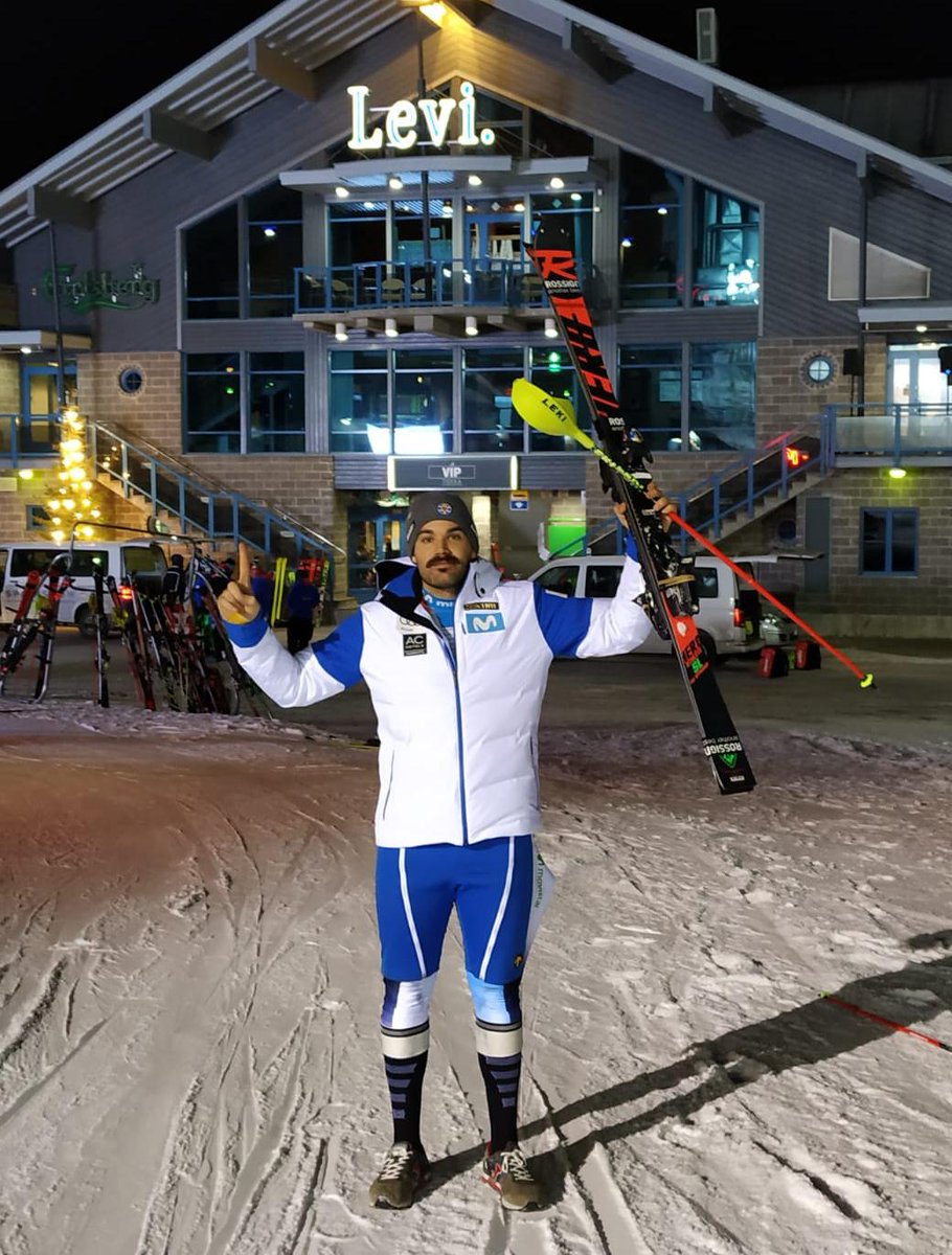 ⛷️Esquí Alpino l FIS Levi🇫🇮 Joaquim Salarich (🇪🇸) 🥈SUBCAMPEÓN EN SLALOM🥈quedándose a 0.61 del ganador 🔸Salarich sigue con su gran inicio de año, tras la victoria de ayer hoy una gran segunda posición🌍 #Vamos #TeamESP