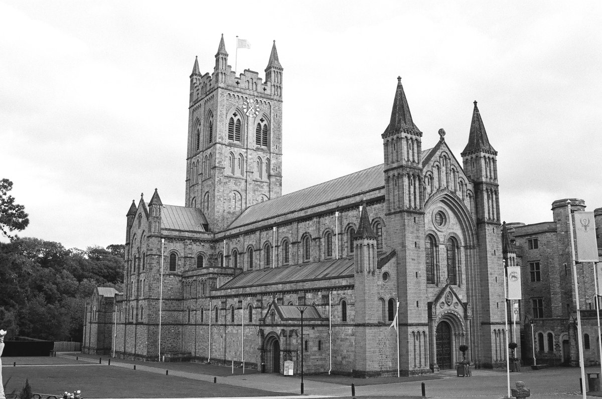 Buckfast Abbey - 35MM FP4 - Pentax MZ50- Yellow Filter. 15th Second F16. #oscc_plym