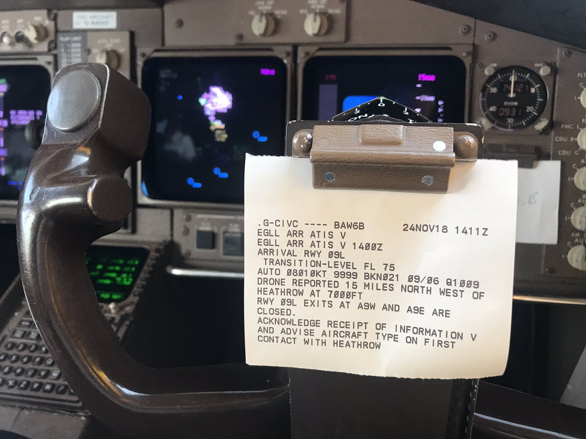 Operating a #Drone at 7000 ft near the major holds for <a href="/HeathrowAirport/">Heathrow Airport</a> is not a clever thing to do. Cummon people....this stupidity is going to kill someone...it’s only a matter of time before we have a collision. Let’s try and avoid that. It’s also illegal you muppets #London