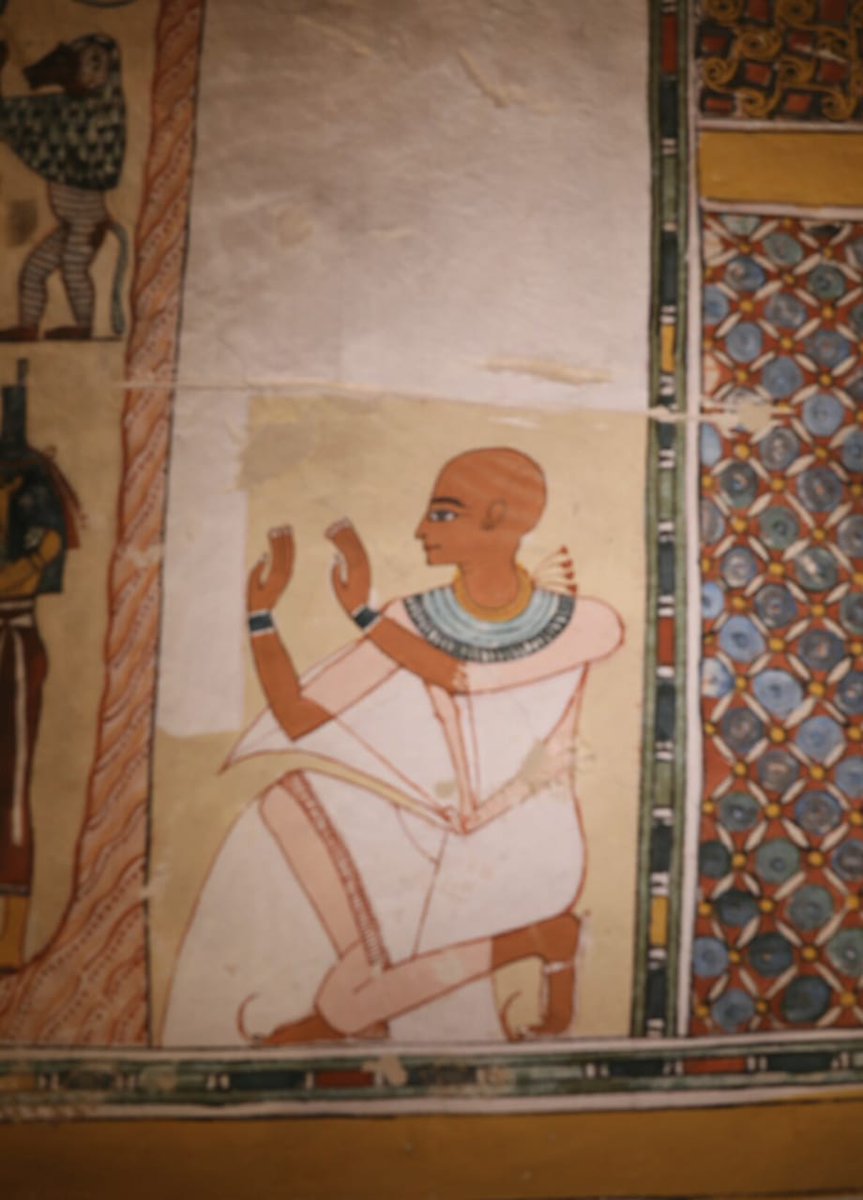 TourismandAntiq's tweet photo. #Ministerof Antiquities announces #today a new #discovery in #Assassif #Luxor #Ramesside #tomb #sarcophagi #painted walls #lid of #canopic jars https://t.co/gPgpCrQaU4