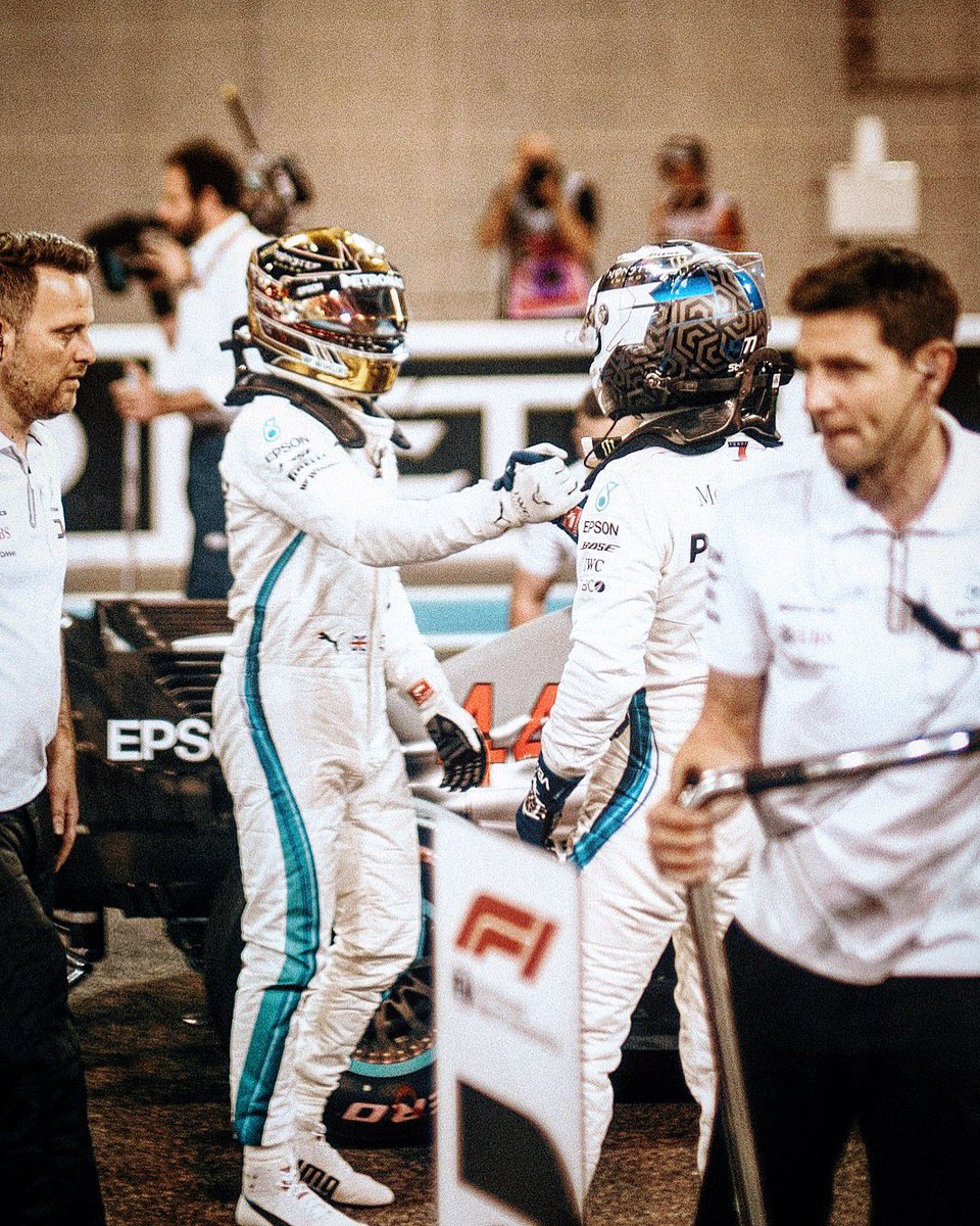 ValtteriBottas's tweet photo. 2nd on the grid. Front row lockout.
Bring on tomorrow 🇦🇪🏁

Read about the qualifying:
https://t.co/2fIrofemqJ

#VB77 #F1 #AbuDhabiGP
@MercedesAMGF1
📸 @paulripke https://t.co/YJcBPcq9fs