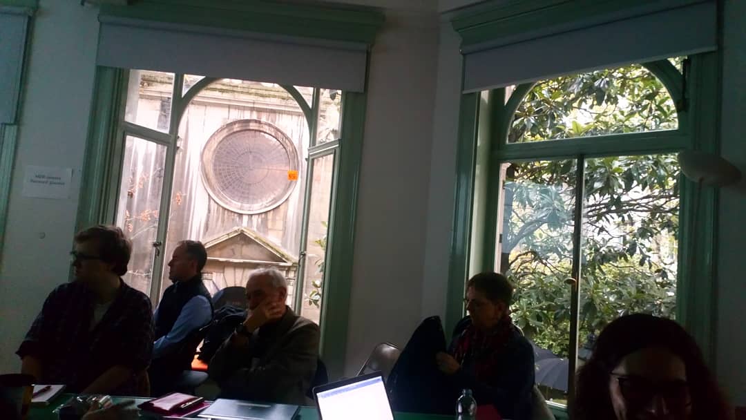 rebeccamairbell's tweet photo. Two bewitching beautiful windows side by side at the @maydayrooms for @NesreenHussein's fascinating talk on Performing Utopia / Reclaiming the Public Sphere, about art projects in public spaces in Egypt since the 2011 revolution. https://t.co/EAEDAp2f3D