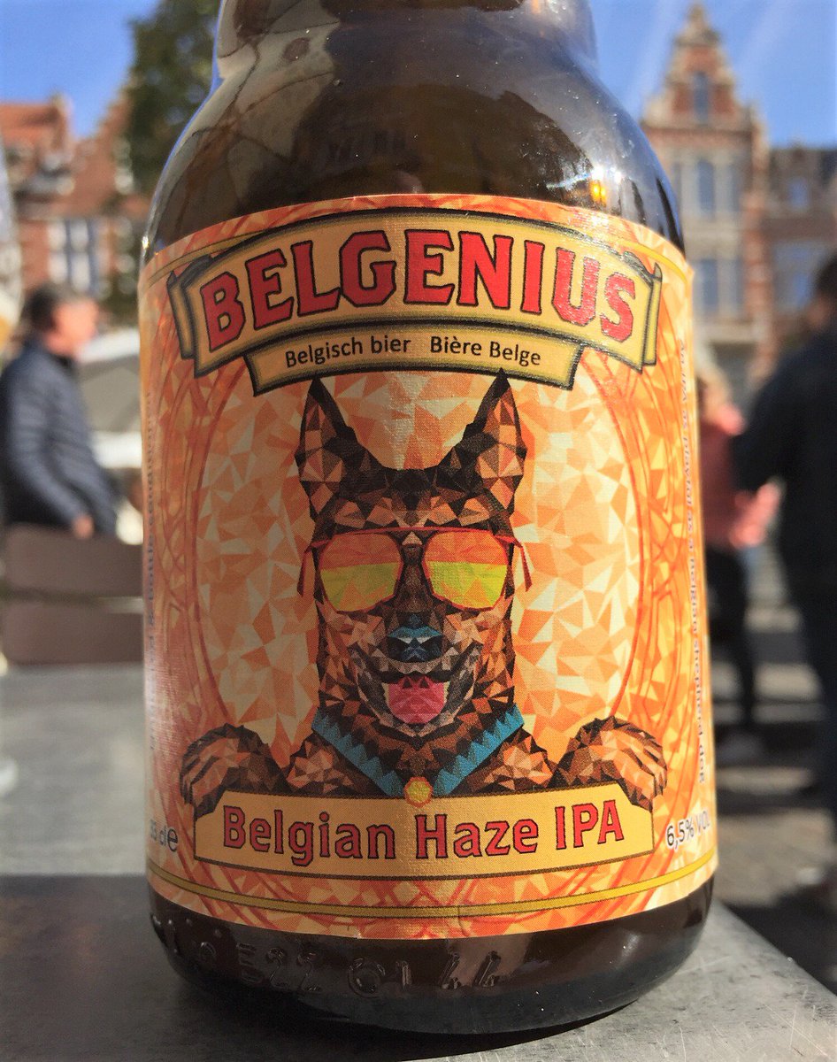 What a tasty Belgian dog. This Belgian NEIPA label features a Belgian shepherd. . . #belgianmalinois #dogswithglasses #belgianshepherd #workingdog #maligator #malinois #happy #badassdog #malinoisofinstagram #k9 #belgianshepherd #malinoislove #instamalinois #malinoislife #k9dog