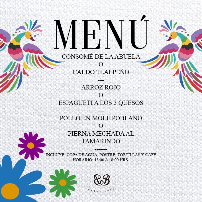 Rest_lablanca's tweet photo. Los esperamos con el delicioso menú de hoy!
no te lo pierdas aquí en Restaurante la Blanca 😋😋😋 https://t.co/OqIlvgxe7T