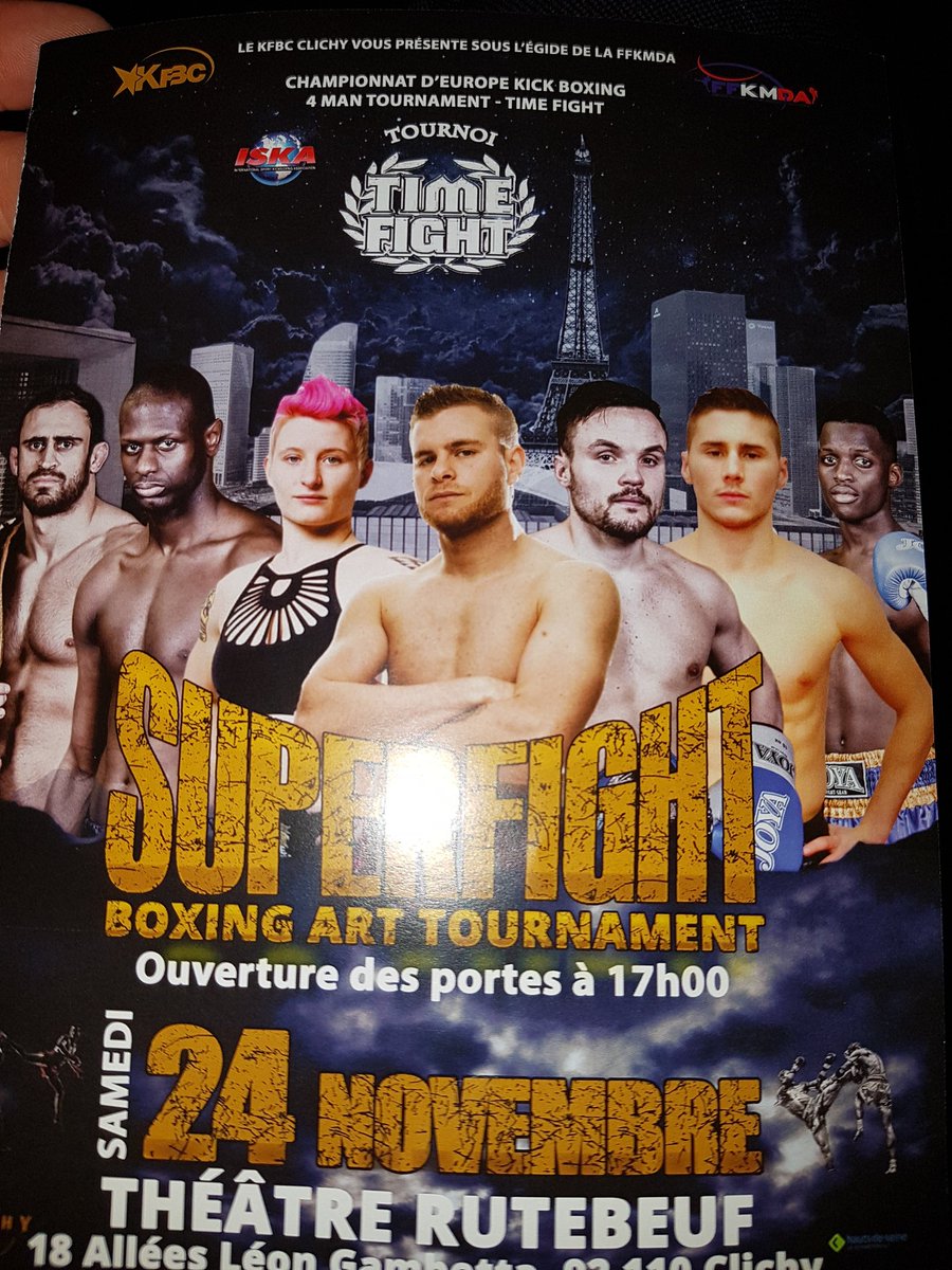 SCochepain's tweet image. @villeclichy et #kfbc clichy accueillent ce soir au Rutebeuf les combats du championnat d Europe de @FKBDA. Belle organisation du #kfbcc clichy.