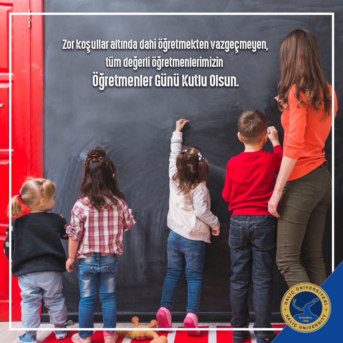 Zor koşullar altında dahi öğretmekten vazgeçmeyen tüm değerli öğretmenlerimizin Öğretmenler Günü Kutlu Olsun.
#öğretmenlergünü