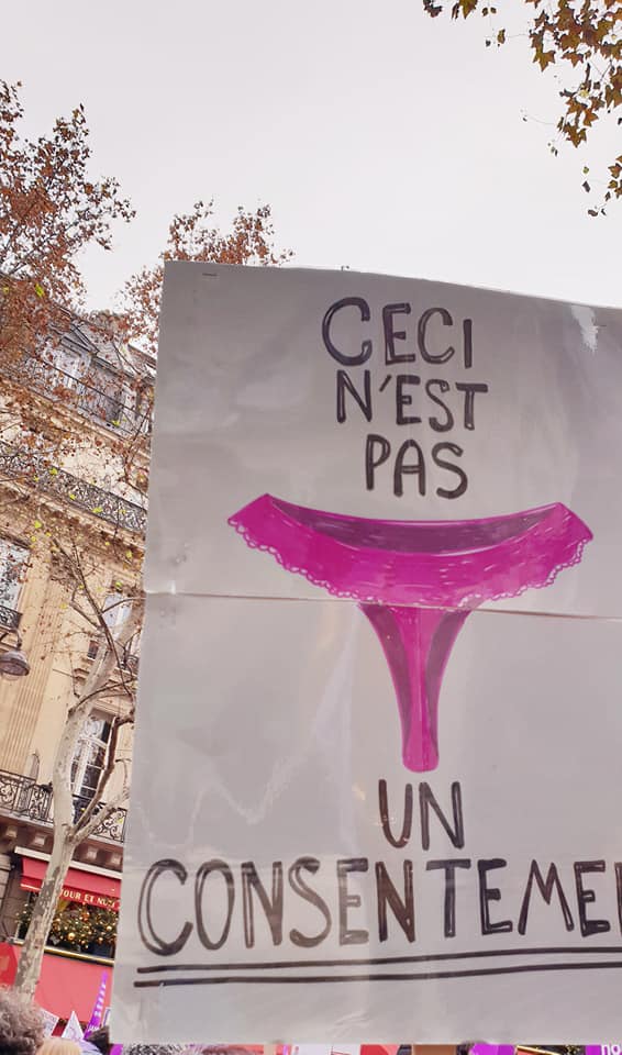AFFJwomen's tweet photo. Actions on the field with the AFFJ…like today where we attended the walk against sexist and sexual violences in Paris. https://t.co/qQoJJe8jz8