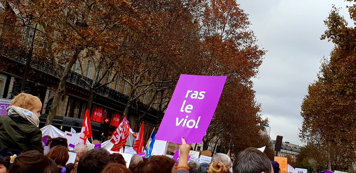 AFFJwomen's tweet photo. Actions on the field with the AFFJ…like today where we attended the walk against sexist and sexual violences in Paris. https://t.co/qQoJJe8jz8