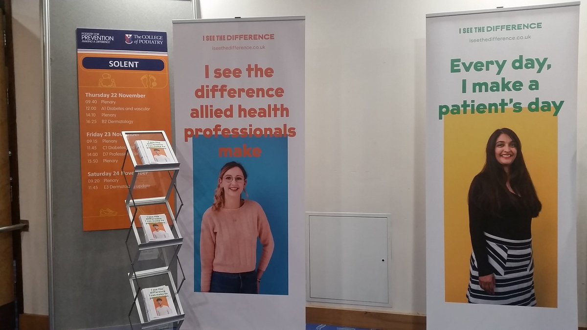music_arty's tweet photo. Represented #ISeeTheDifference campaign to promote Podiatry and AHP courses to students at @CollegePodiatry #copconference18 , Bournemouth https://t.co/7R8qY9HHUh