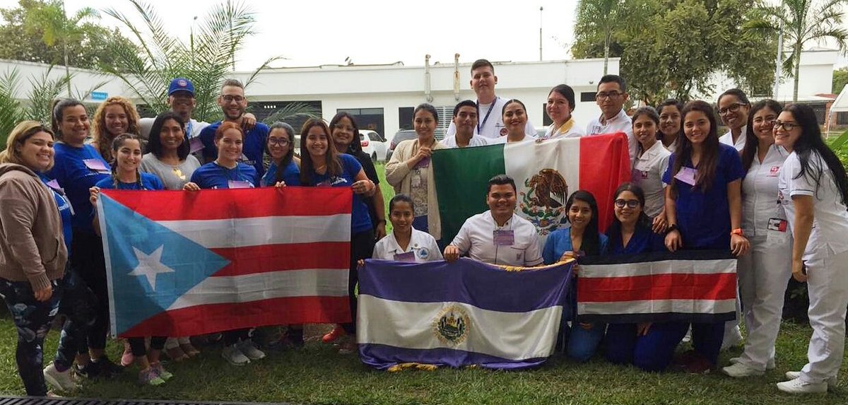 AMEENF_Mx's tweet photo. ¡Líderes de la Enfermería Universitaria desde Cali, Colombia! ¡Grandioso Equipo #AMEENF! 🇵🇷🇸🇻🇲🇽🇨🇷🇨🇴 #NursingNow #SNNvoice #HealthForAll #YoungNurses #YoungVoice #ACOEEN2018 

@ACOEEN_Oficial @RedALADEFE @ICNurses @elizabeth_iro https://t.co/J5KpatziRo