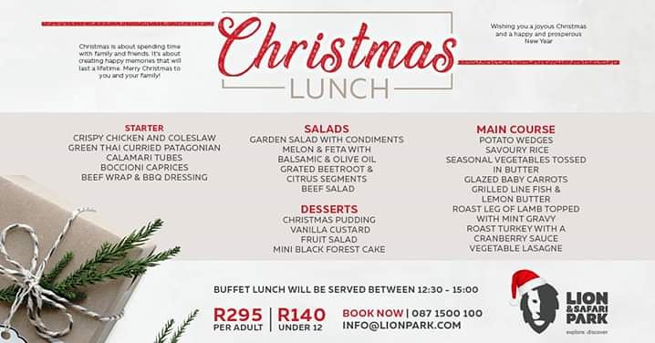 Erika Breytenbach On Twitter Come And Enjoy Christmas Lunch At