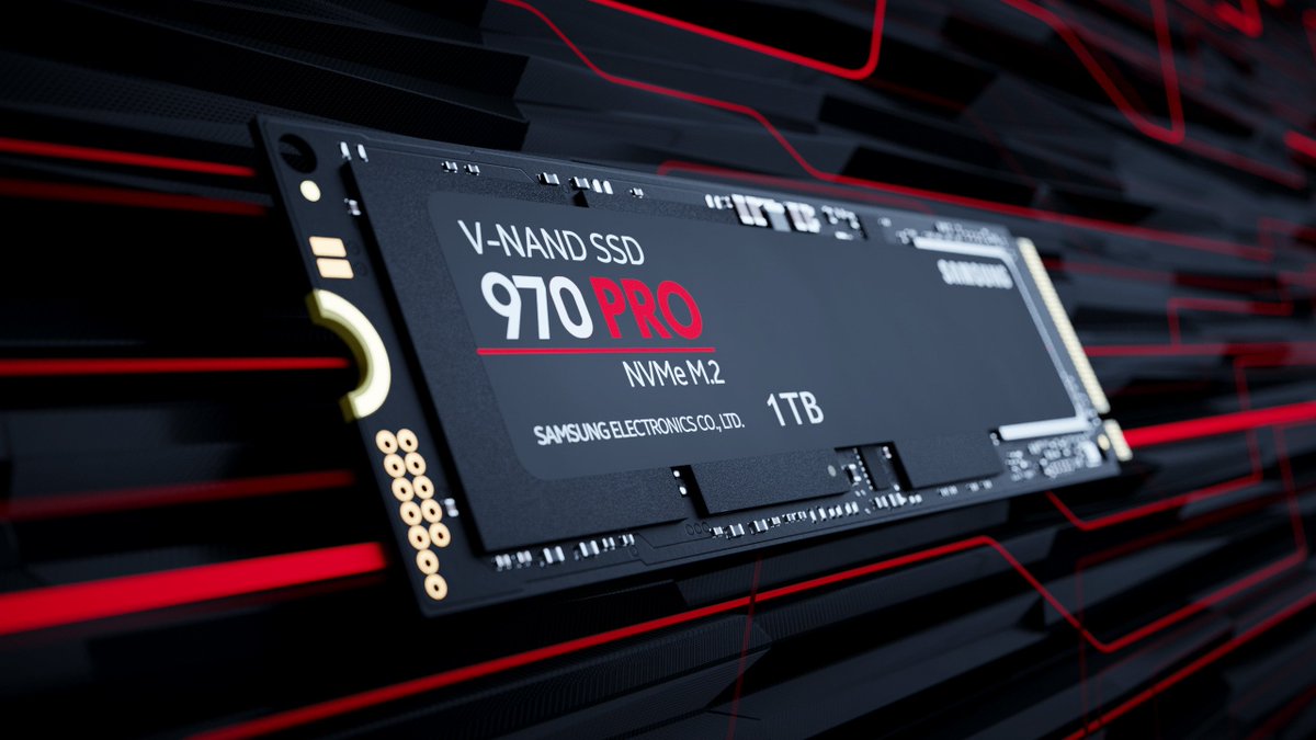 zergejJoslan's tweet photo. My most recent work: A model and advert render of the @Samsung 970 Pro M.2 SSD. Modeled and textured in #Cinema4D with #octane.
Full resolution: https://t.co/ypHtU3fZYZ
#Samsung #970Pro #SSD #M.2 #rendering https://t.co/pFaFDmF2cu