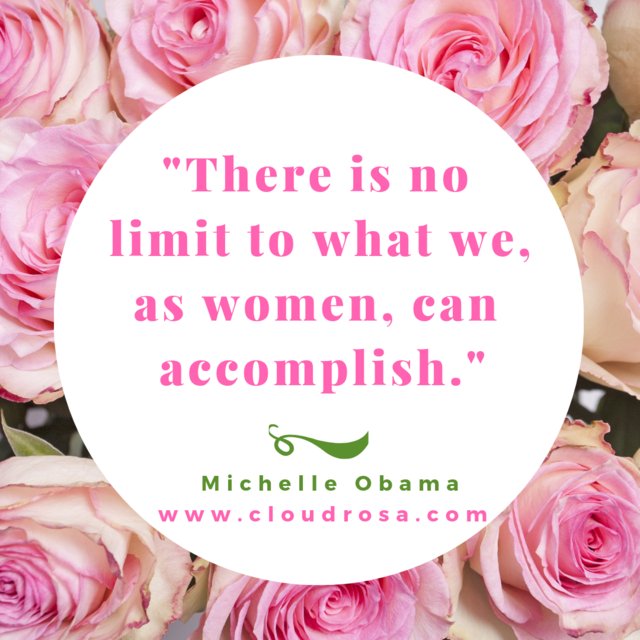 cloudrosaSA's tweet photo. Don't limit yourself, your sisters, daughters, mothers or grandmothers - we are strong and powerful.  A unique force of nature!  #love  #inspirationalquote #womenempowermentquotes #MichelleObama  #cloudrosa #washablesanitarypads https://t.co/yBI9Y4D58n