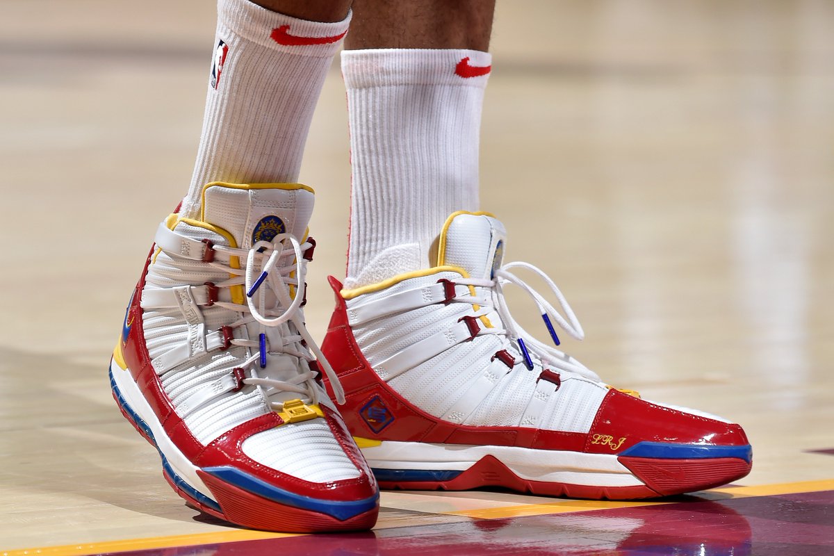 PJ Tucker wearing the Nike Zoom LeBron 