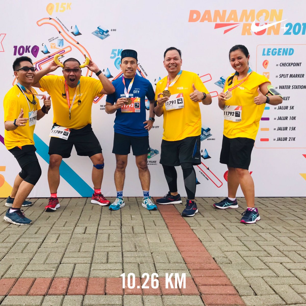kamapradipta's tweet photo. Danamon Run 2018 #danamonrun2018 10K 🏃🏻 https://t.co/BmlPRrfSgS