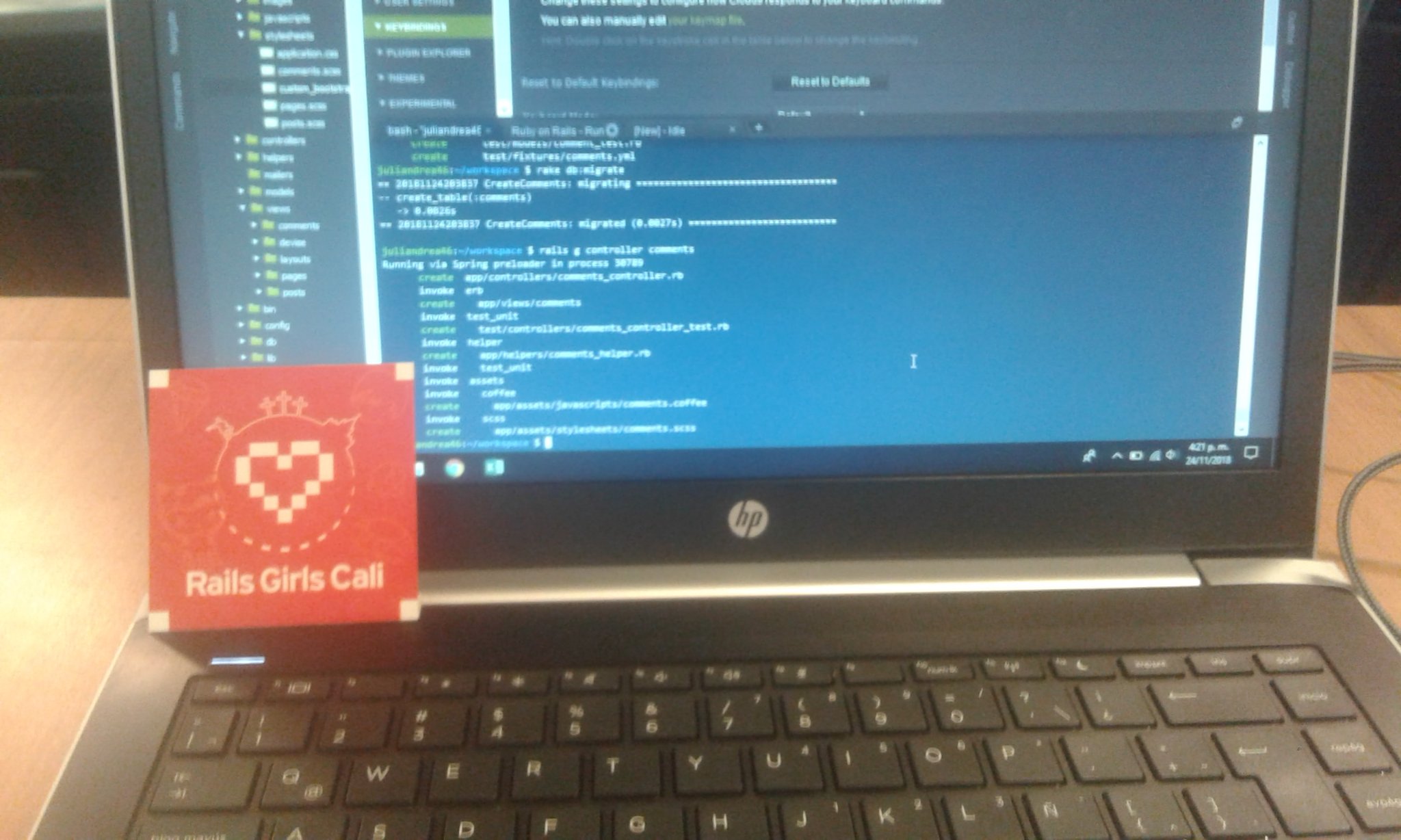 No necesitamos ser expertas en programación para divertirnos mientras aprendemos #RailsGirlsCali https://t.co/9f35PxjQdj