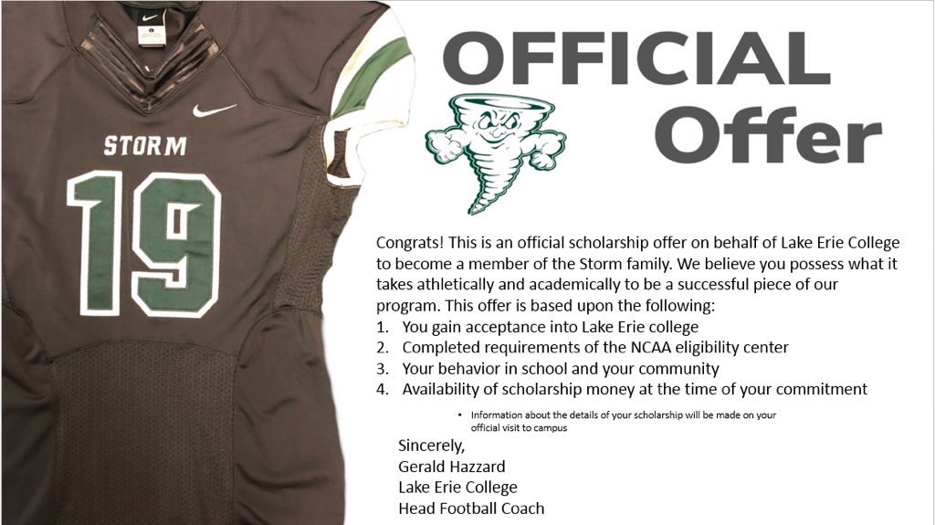 gn_grant's tweet photo. Blessed to have received an offer from  Lake Erie College https://t.co/Ygp3Uh7CzN