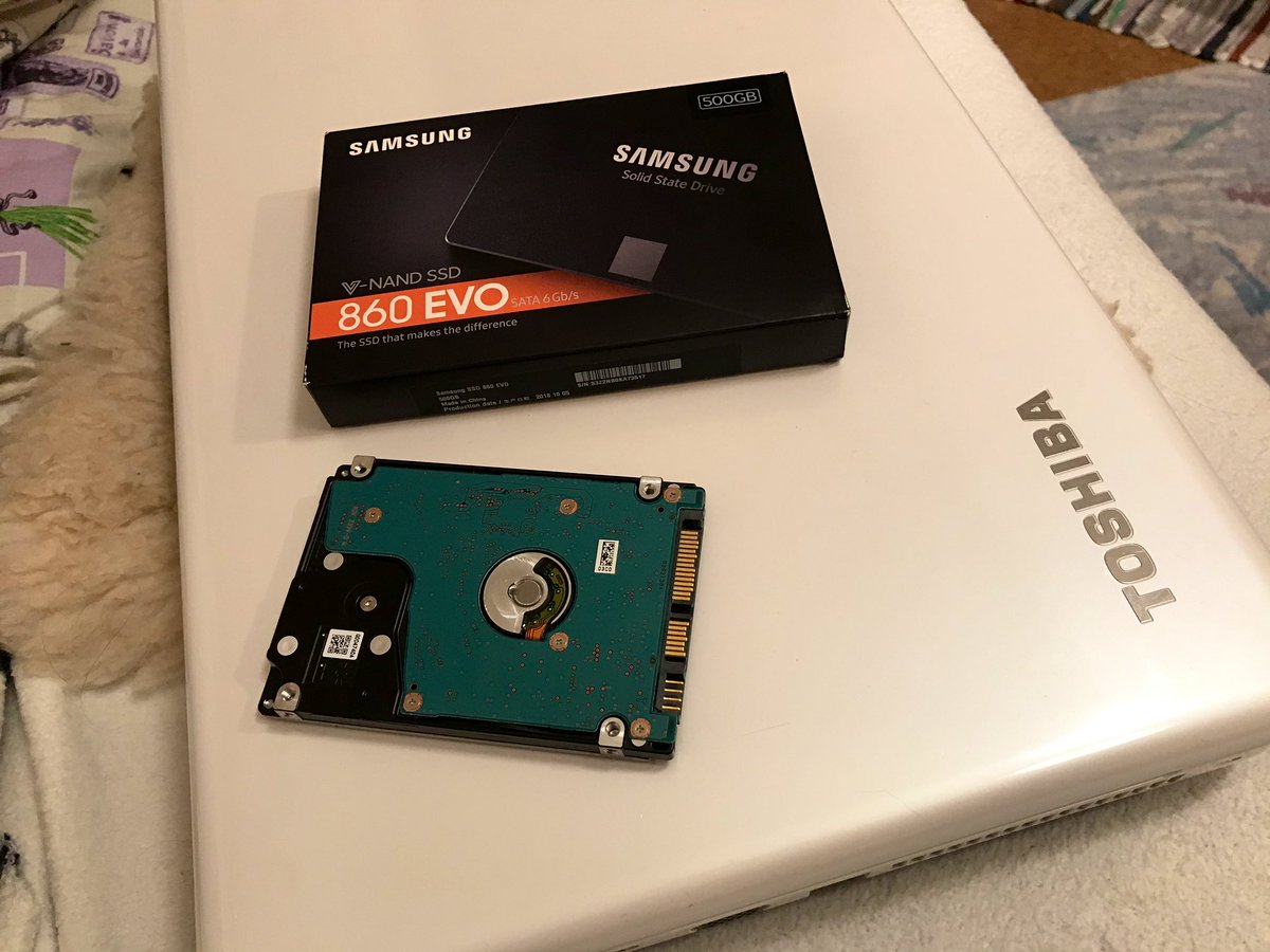 the_ress_'s tweet image. Freed my sister’s laptop from a 5400 RPM #SpinningRust