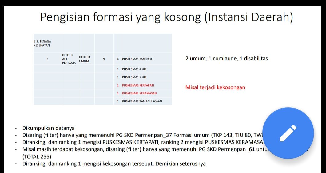bkpsdmpurworejo's tweet photo. @MuhammadNashehU Masih ada kemungkinan yg 4 ini setelah integrasi SKD SKB mengisi kekosongan yang selisih dr yang PG https://t.co/awuBxYHEX6