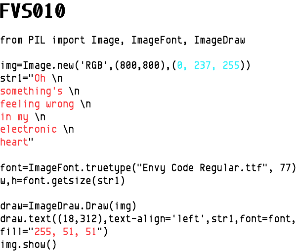futuresyntax's tweet photo. 'Oh, 
something's 
feeling wrong 
in my 
electronic 
heart' ––– #FVS 010 https://t.co/PVdhCm6dR4