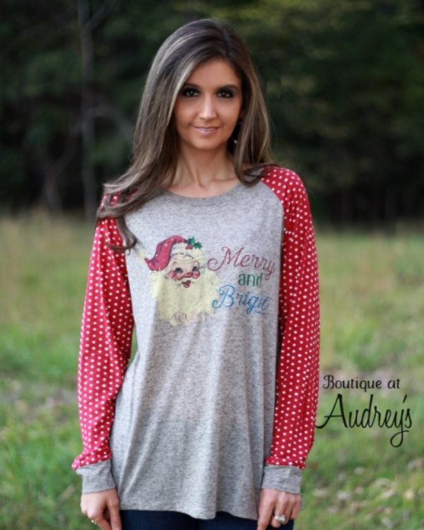 boutiqueaudreys's tweet photo. Just a few left!  Use coupon code 20off to take 20% off your order!  #onlineboutique #santashirt #christmas https://t.co/0rJ5f8cGPo