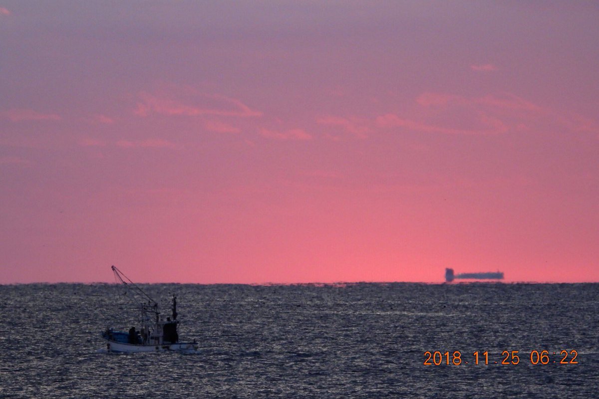 皆様に感謝(*☻-☻*)朝 Live (o^^o)
  雲厚く旭拝めず…Master totoro 
(午前中養殖ワカメの作業)宜しくです〜