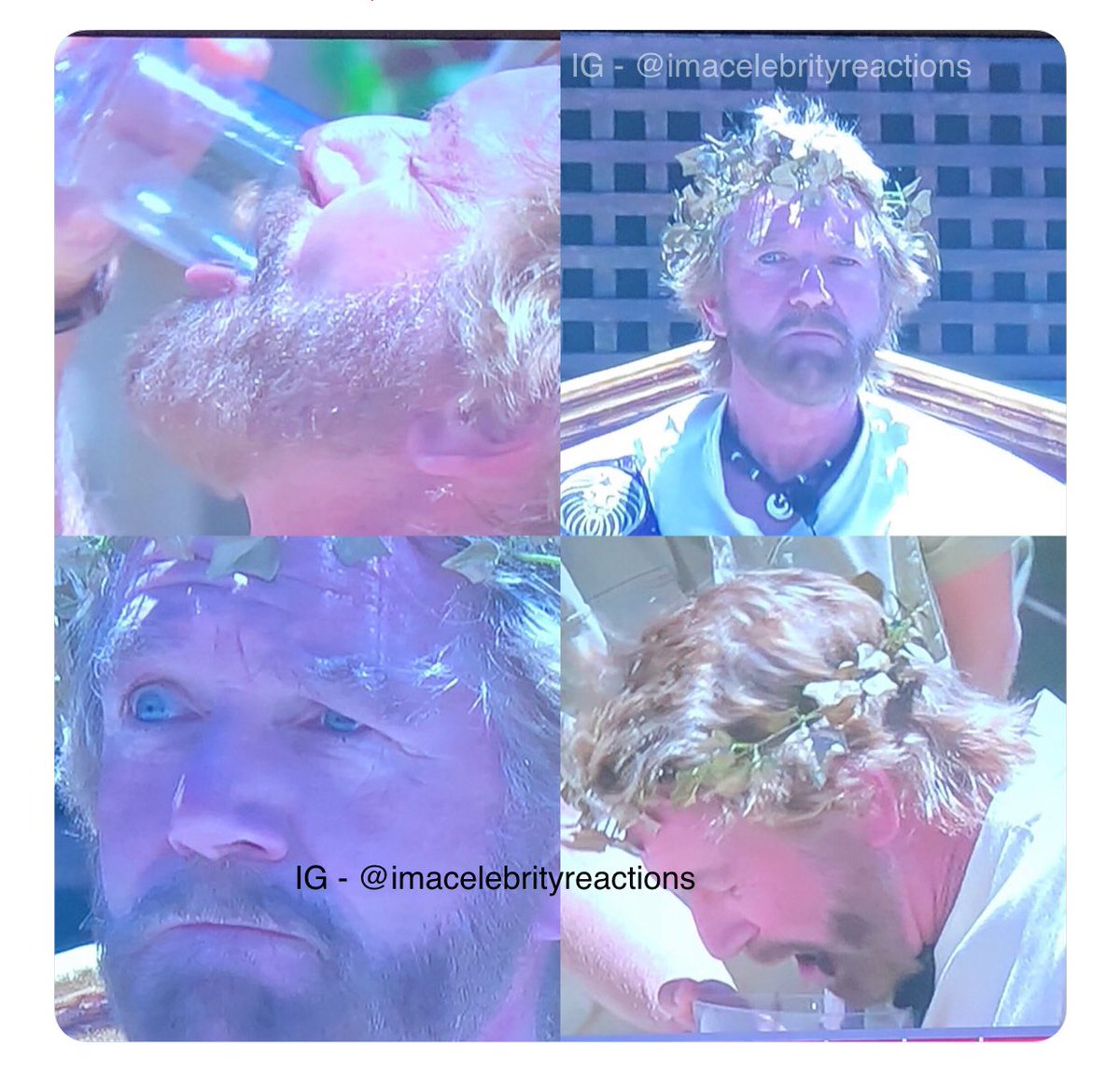 ImACelebReactz's tweet image. The 4 stages of doing tequila shots #ImACeleb