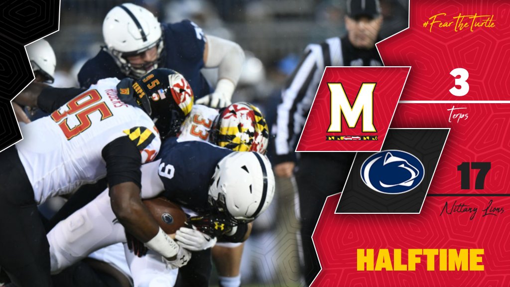Maryland Football On Twitter Halftime Penn State 17
