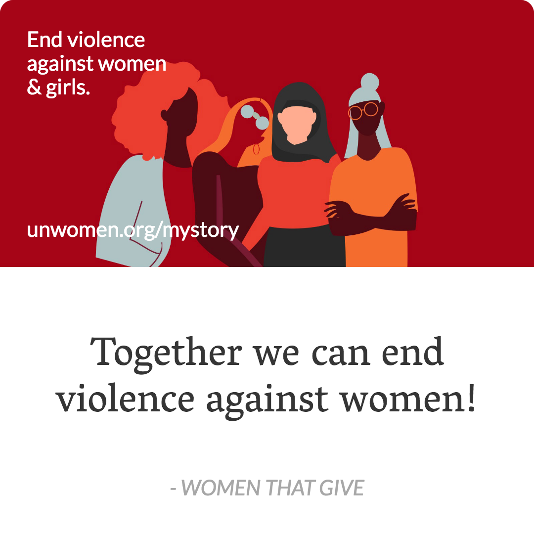 WomenThatGive1's tweet photo. Together we can end violence against women! #16days #HearMeToo #orangetheworld #EndWAV @UN_Women @SayNO_UNiTE
#womenthatgive #canada https://t.co/p2bTqNhQuA