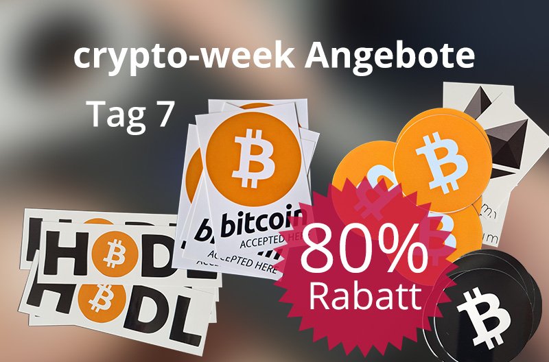 hw24_crypto's tweet photo. Endspurt! #CryptoWeek Tag 7 🚀
Sagenhafte 80% Rabatt auf #Bitcoin und #crypto Aufkleber
Code: Aufkleber80 im Warenkorb eingeben
zum Angebot https://t.co/6OVeSlMW7n
#BlackFriday #CyberMonday #hardwarewallets24 #cryptoxmas #cryptolife #cryptos #bitcoinacceptedhere https://t.co/oCYyKIYCEY