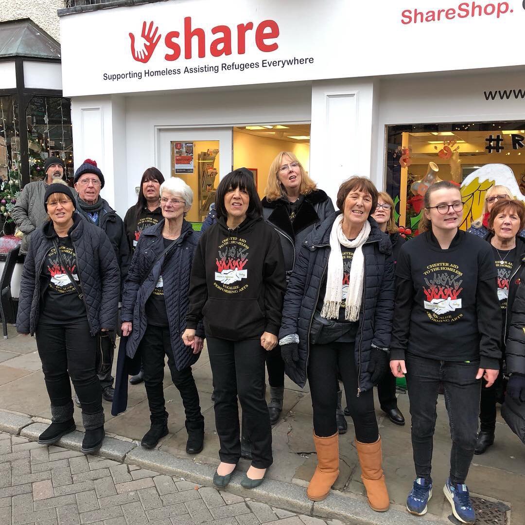 VocalizeArts's tweet photo. Great time singing in Chester raising money for chester aid to the homeless #vocalizefamily #chesterhomeless #vocalize #chester #chestertweets @WeAreChester #festive #christmas #singing https://t.co/ZXiN56Ksvy