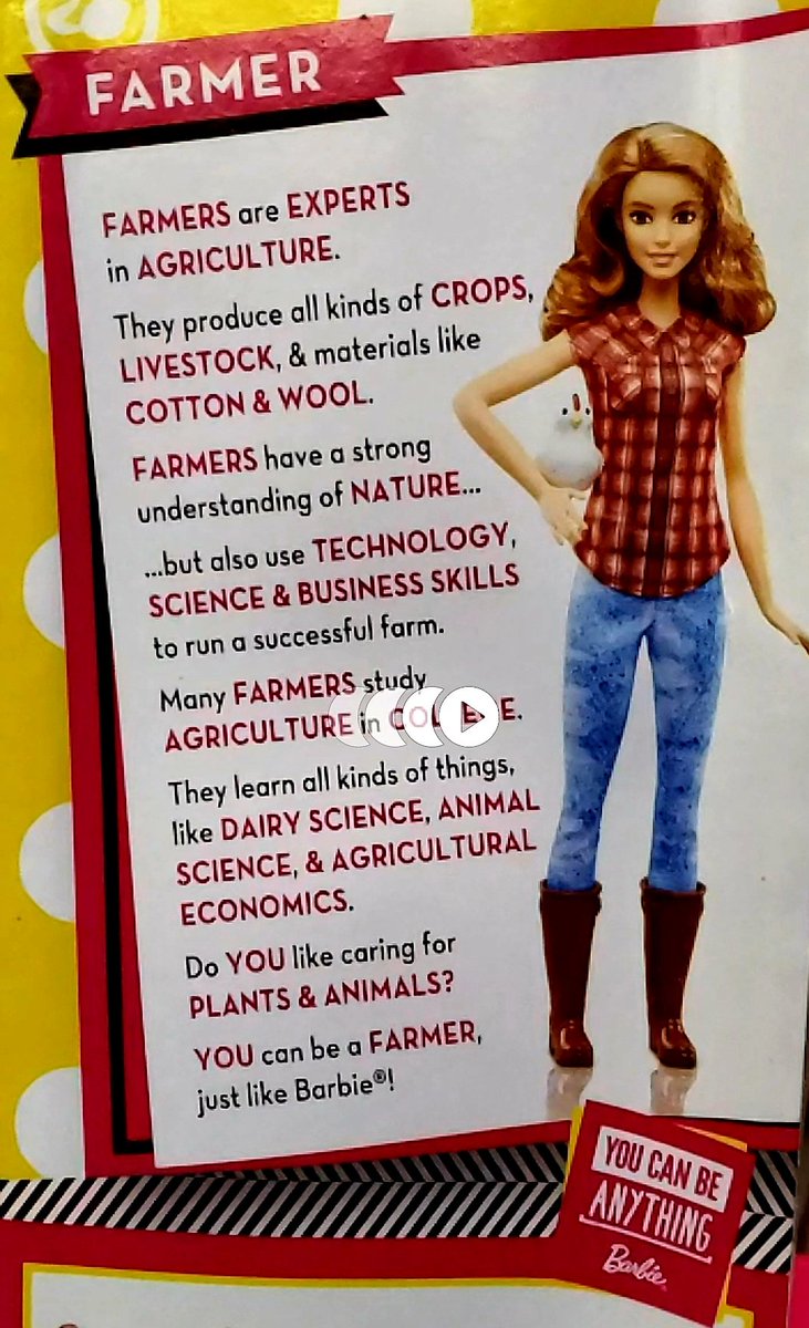 OutdoorAmy's tweet photo. This makes my 💜 happy!!  @kchelmick @NISDScience @AngelaMMayfield @FridayTracy @TexasFarmBureau @AgFoundation @Barbie #youcanbeanything #powerofplay https://t.co/RoOLf0v5oi