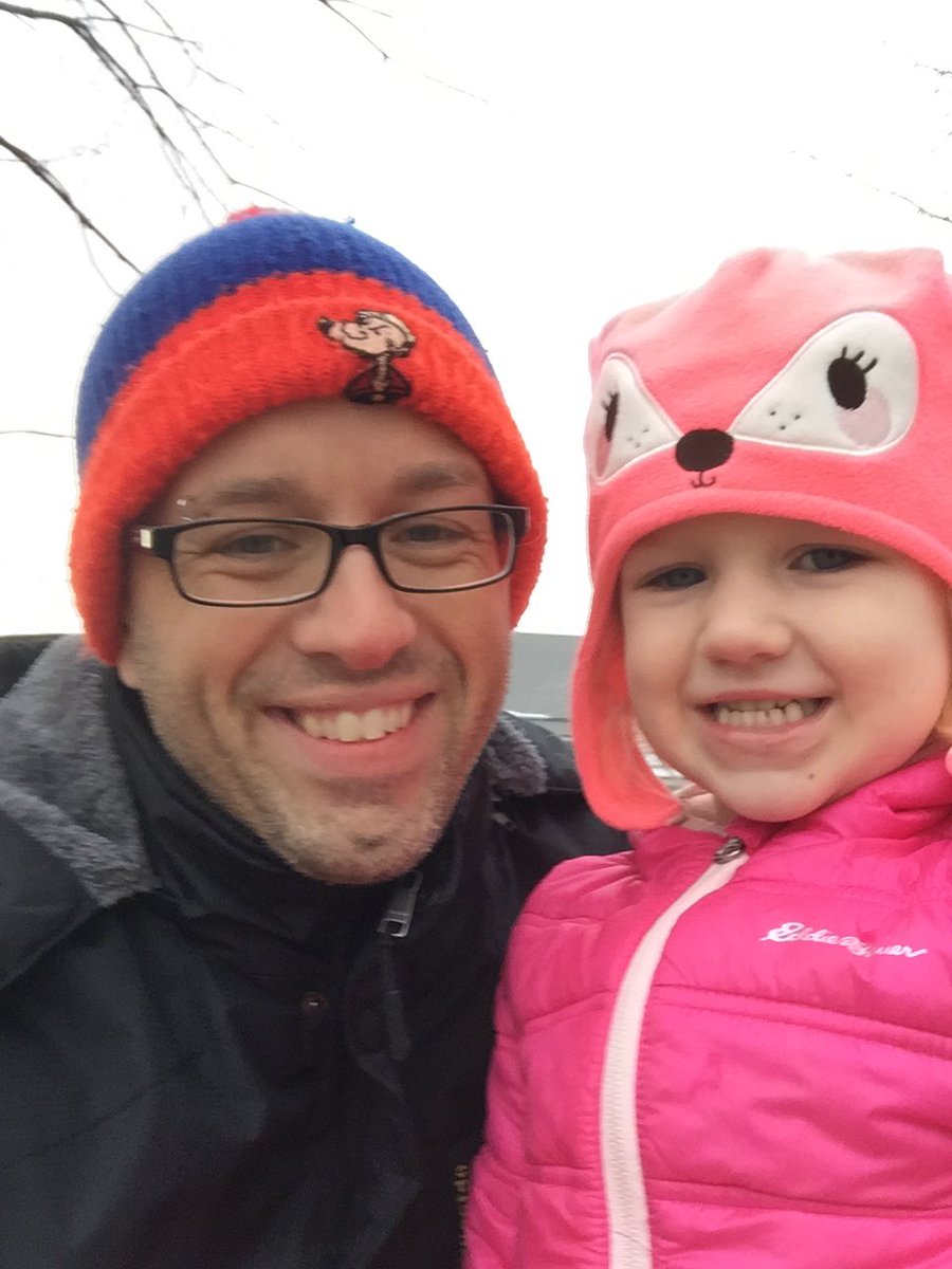 rmccredden's tweet photo. In Wisconsin visiting mom.   
Find old Popeye hat from childhood. 
Selfie with daughter. https://t.co/R2zLFh5gqo