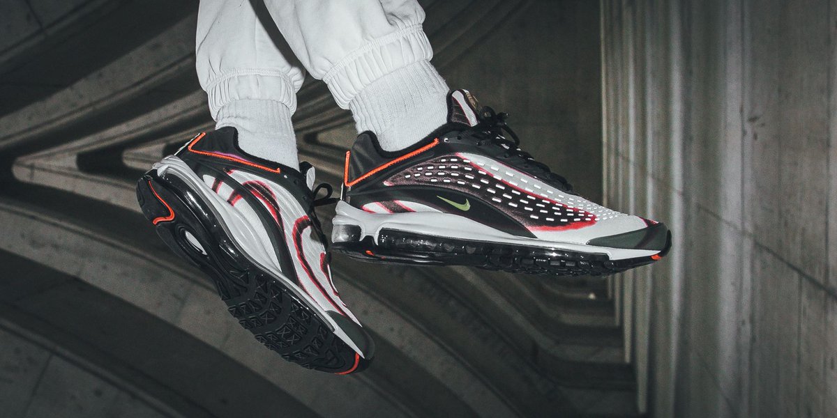 nike air max deluxe sequoia green & orange