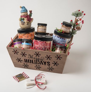 bnuttypb's tweet photo. Special gourmet baskets for the #PeanutButter Lovers on your #Christmas List! Contact  info@bnutty.com for pricing https://t.co/F5RpbkGtj3