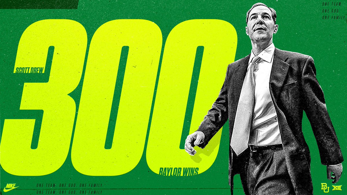 BaylorMBB's tweet photo. The first coach in program history to reach the 300-win mark.
Congrats, @BUDREW! π―π―π―
#SicEm π» | #1TGF π https://t.co/880q6b1TM6