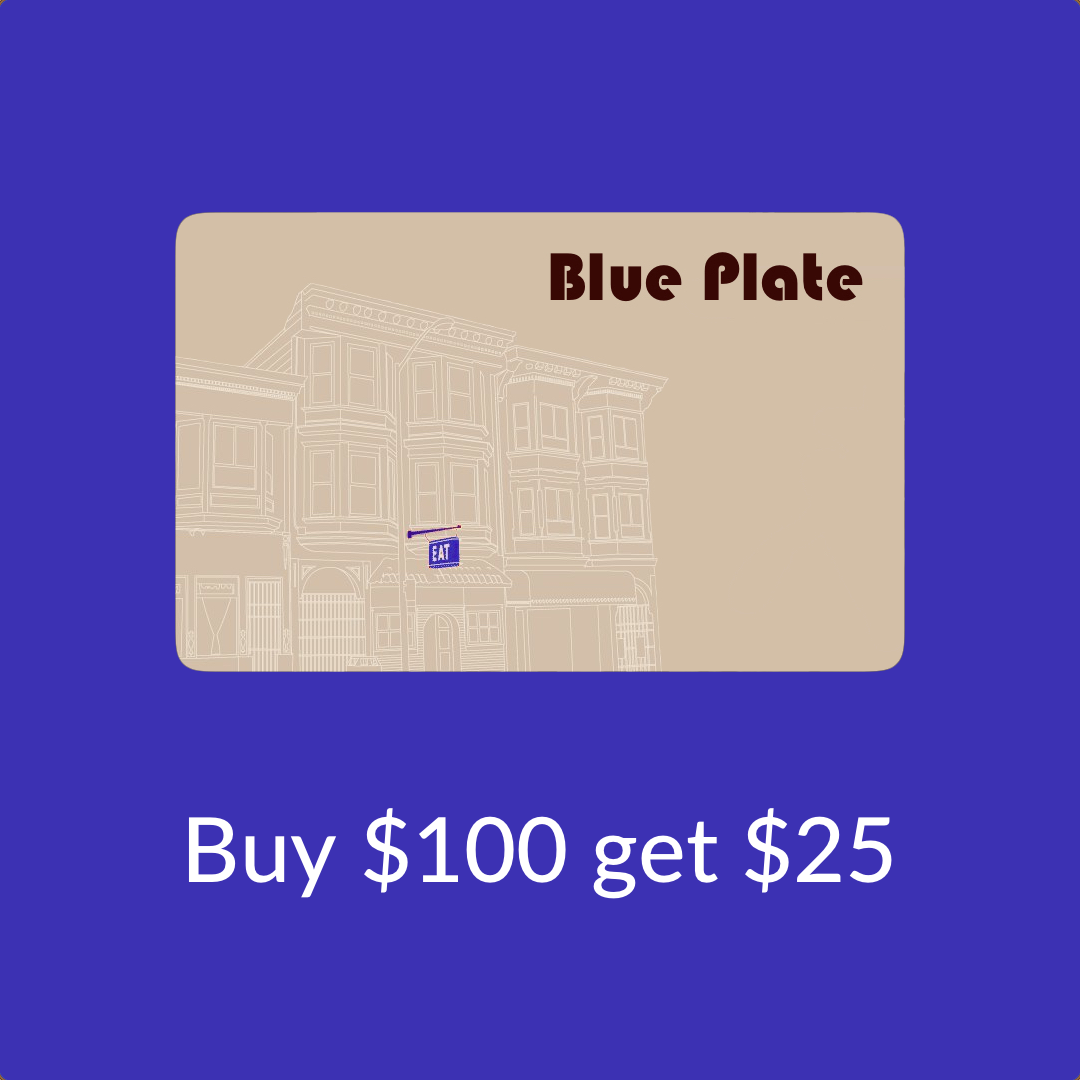For #SmallBusinessSaturday, we've got a great deal for you. Buy $100, and get $25 FREE. blueplate.instagift.com #shopsmall #instagif