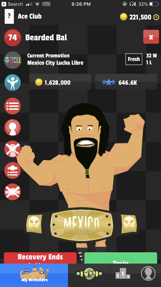 Daringdan127's tweet photo. @WWManagerGame Another belt claimed by Bearded Bal https://t.co/NvXdYCBv7Z