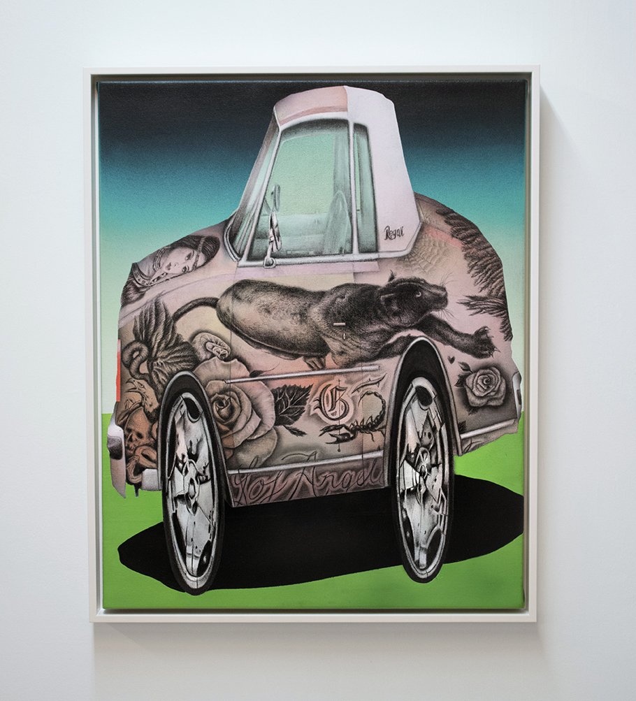 In the spirit of Small Business Saturday, Stephanie Chefas Projects is having a special collector event of selected artwork from previous exhibits, For more info, visit stephaniechefas.com. '79 Buick' acrylic, and graphite on canvas 20" X 16" inches, 2016.