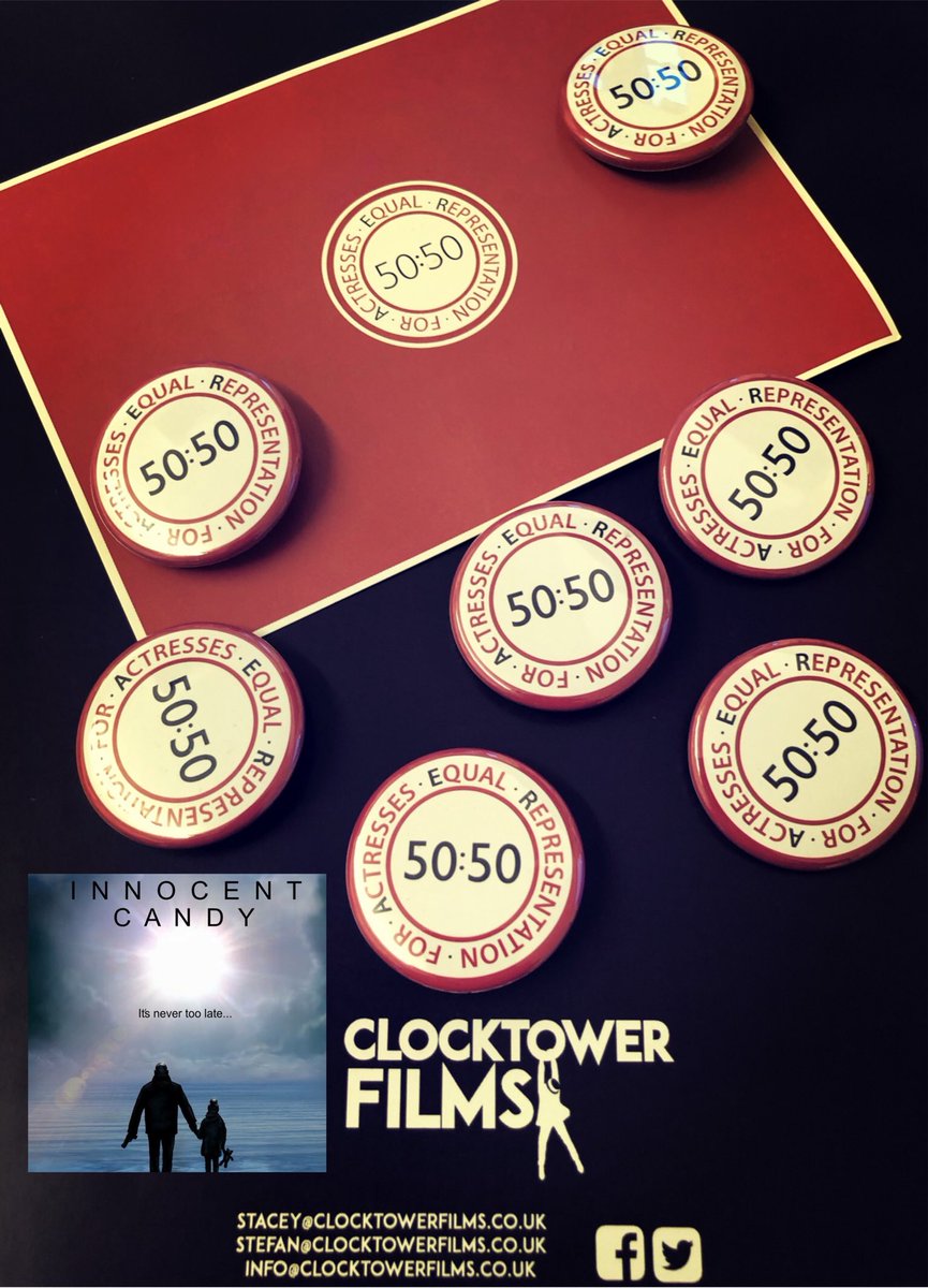 <a href="/filmsclocktower/">Clock Tower Films</a> supporters of <a href="/ERA50_50/">ERA5050</a> with our new #britishfilm <a href="/InnocentCandyUK/">Innocent Candy Film</a> writer/producer <a href="/Michaelsstefan/">Stefan Michaels</a> producer <a href="/gough_stacey/">Stacey j Gough.</a> exec producer <a href="/arouse31/">Andy Rouse</a> #film #FemaleFilmmakerFriday #movie  #Equality #equalrepresentation <a href="/WFTV_UK/">Women in Film & TV (UK)</a>
