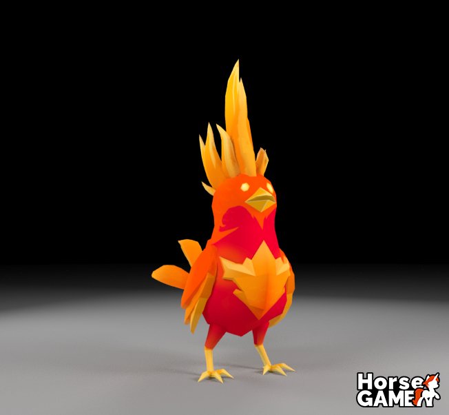 SprakleDev's tweet photo. We've got another character textured and modeled! The Chicken-Phoenix is a speedy little guy... https://t.co/iIxS3xHtOo