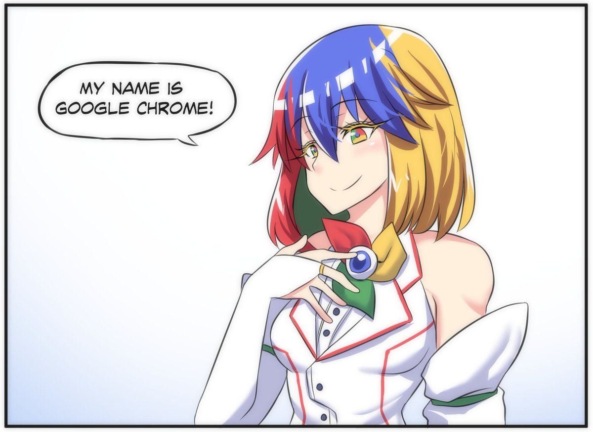 Web browsers as anime girls - Chrome chan