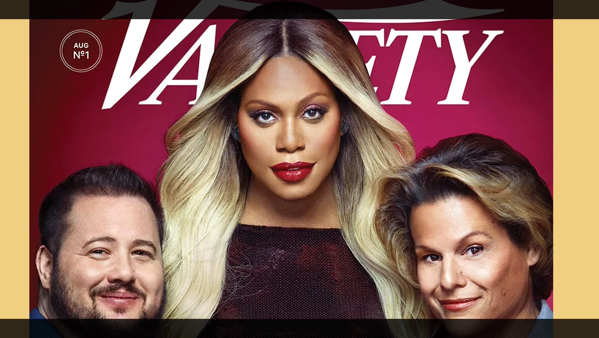 BCBCPodcast's tweet photo. Variety dedicates its August issue to trans representation in Hollywood.  #genderpositive #sexiestbarnyard #inclusivity https://t.co/ZLGzbp1R87 https://t.co/JzRrQwbxMs