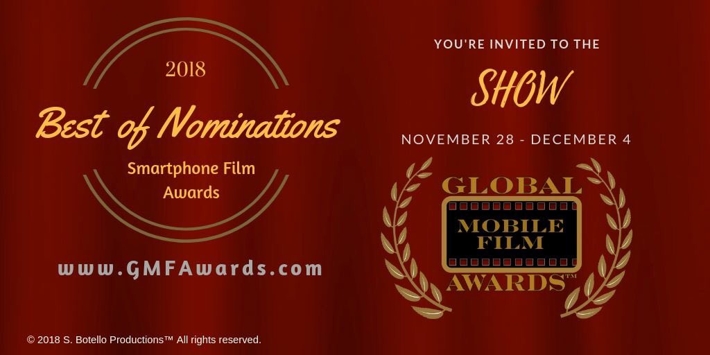 Mark your calendars &amp; set your alarms! The GMFA Show 2018 is coming! Get the details at gmfawards.com #GMFAwards2018 #GlobalMobileFilmAwards #FilmAwards #MobileFilmmaking #SmartphoneFilmAwards