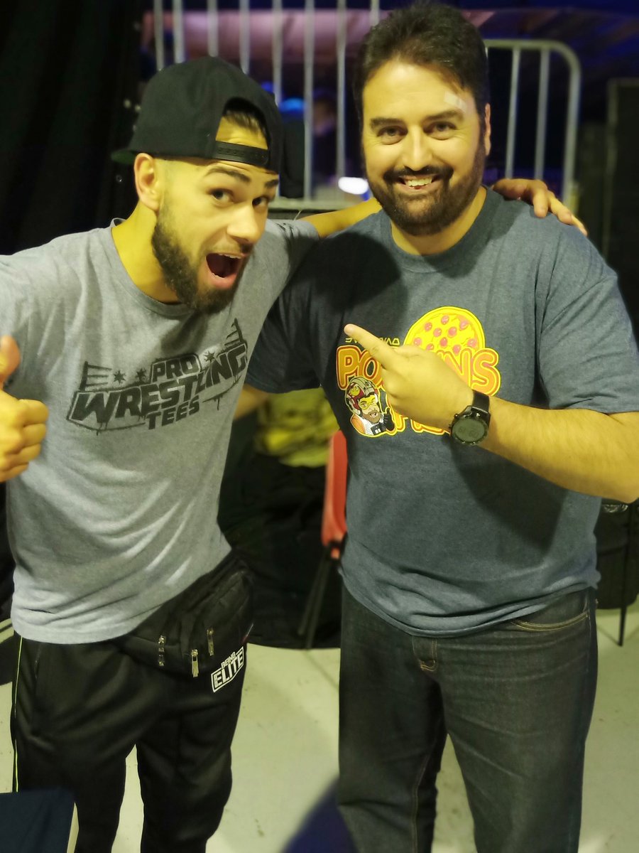 Got to meet the @TheFlipGordon last night at World Series Wrestling International Assualt. Flip is reaching for that 'Brass Ring' in Melbourne Australia @MattJackson13 @NickJacksonYB 
#WorldSeriesWrestling
#BeingTheElite